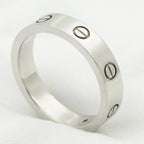 ??MIRA?¡¥LOVE RING 4MM 1 DIAMOND SILVER