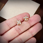??MIRA?¡¥JEUX DE GOLD DIAMOND EARRINGS