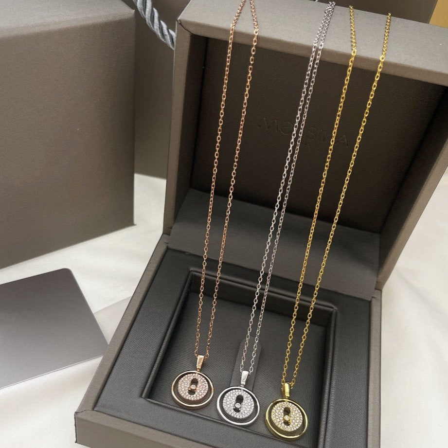 [MIRA]LUCKY MOVER PM PAVED NECKLACE