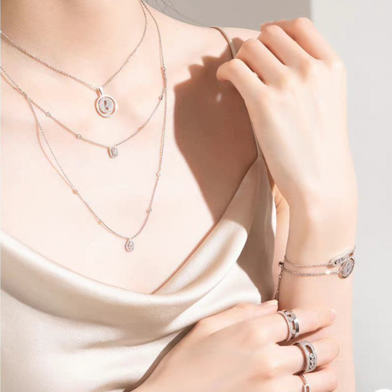 [MIRA]  MOVER PM PAVED NECKLACE