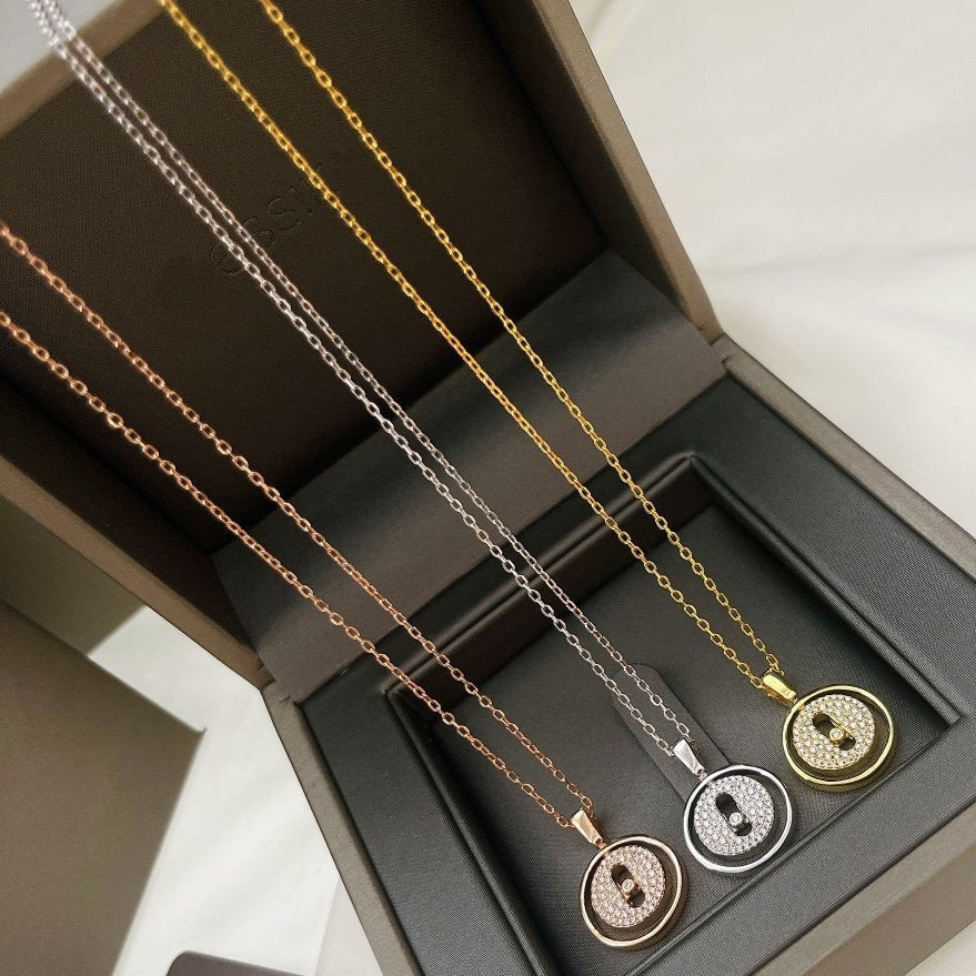 [MIRA]LUCKY MOVER PM PAVED NECKLACE