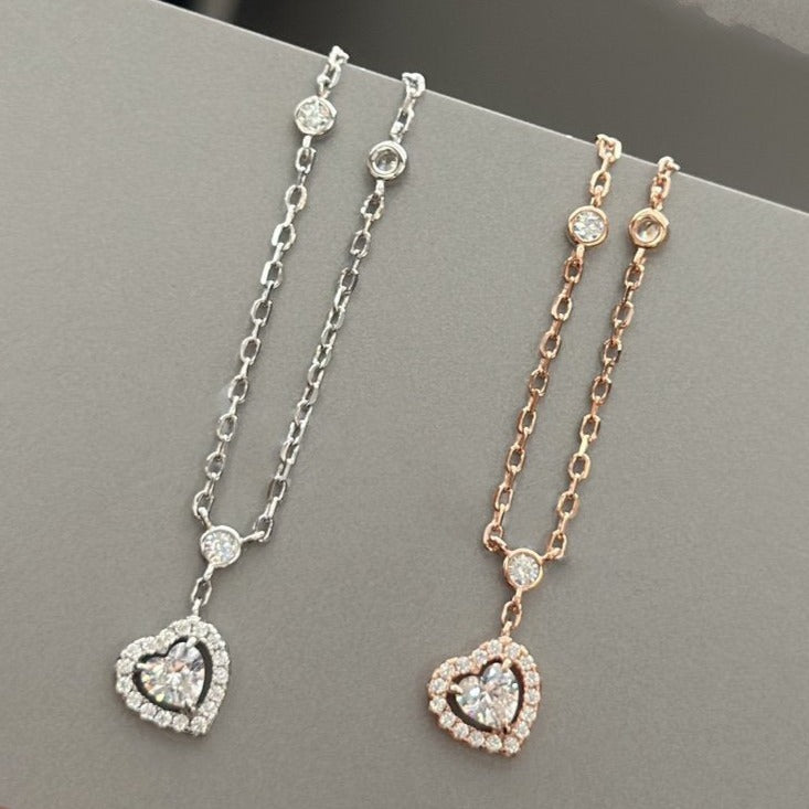 [MIRA] JOY HEART DIAMOND NECKLACE