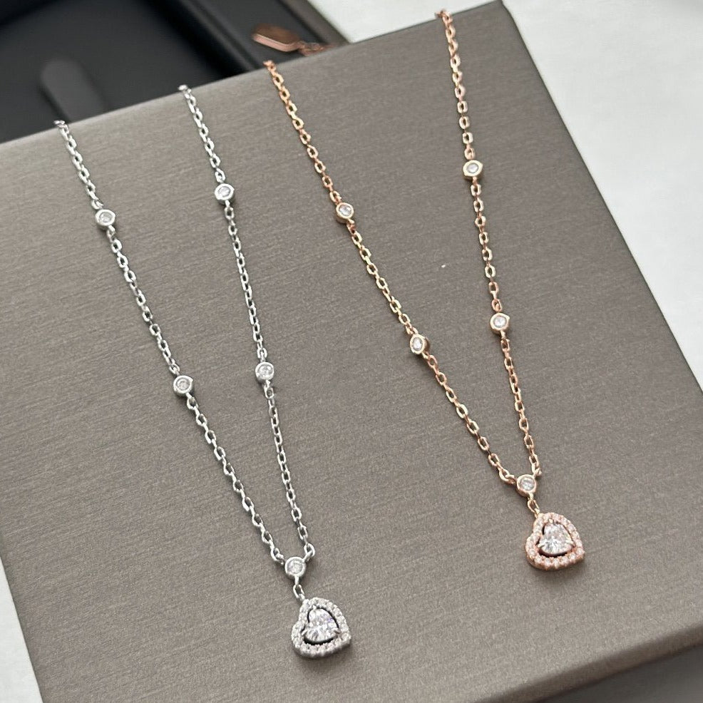 [MIRA] JOY HEART DIAMOND NECKLACE