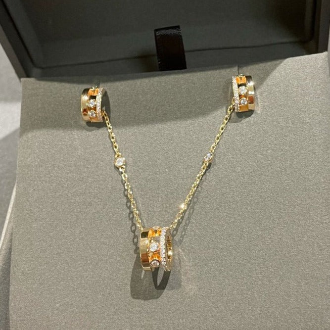[MIRA] CHAIN MOVE ROMANE PEDAND NECKLACE