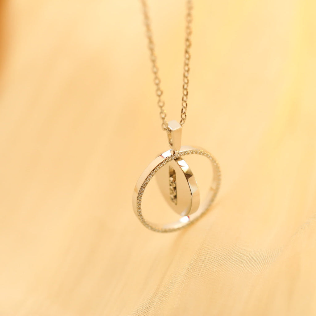 [MIRA]LUCKY MOVE MM SILVER DIAMOND NECKLACE