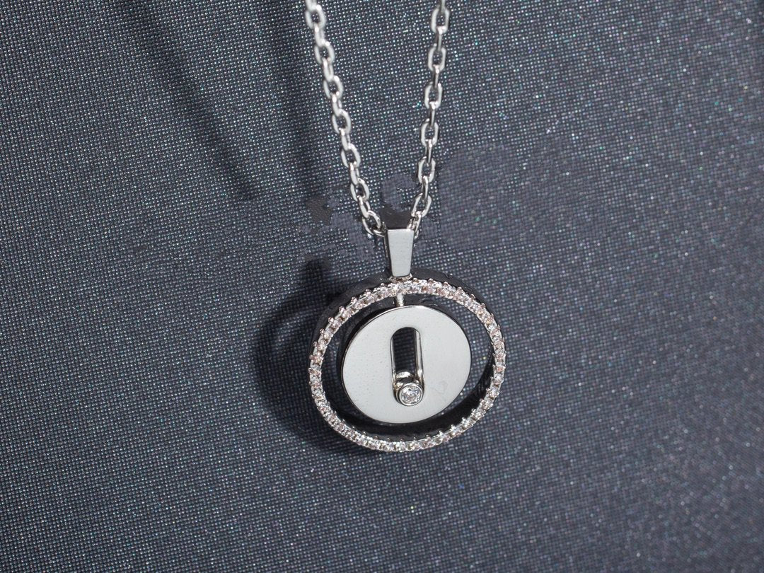 [MIRA]  MOVE PM NECKLACE SILVER DIAMOND