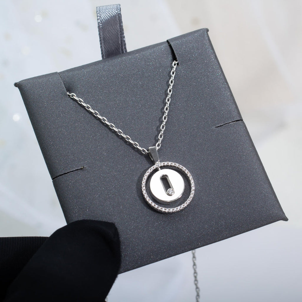 [MIRA]LUCKY MOVE PM NECKLACE SILVER DIAMOND