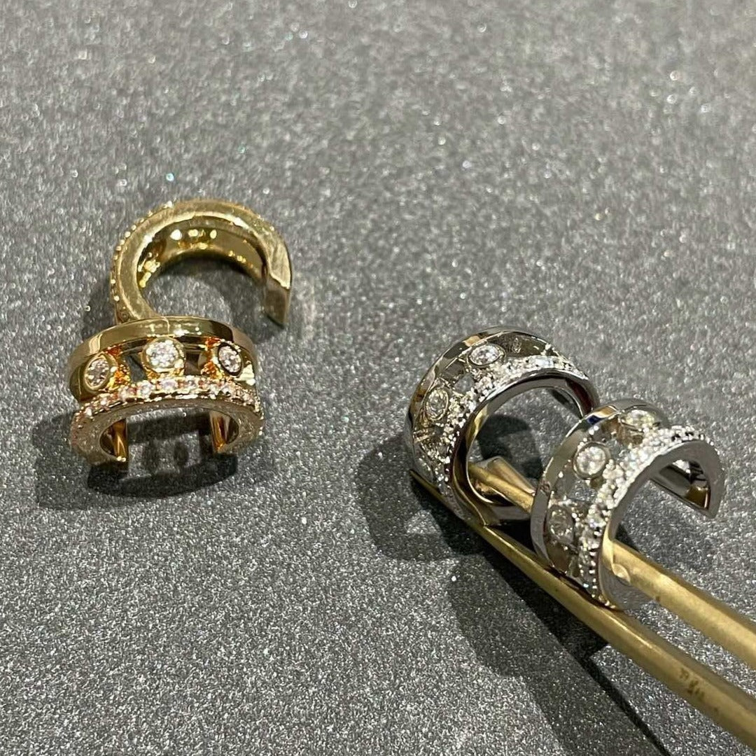[MIRA] MOVE ROMANE EARRINGS DIAMOND