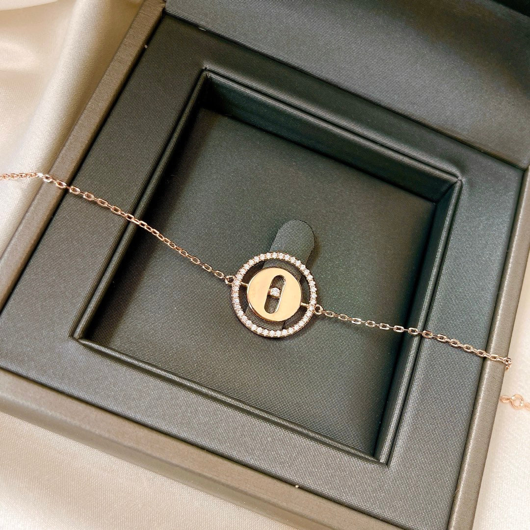 [MIRA]LUCKY MOVE PAVED DIAMOND BRACELET