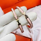 ??MIRA?¡¥CLASSIC HM CLIC  PINK 8MM ENAMEL BRACELET