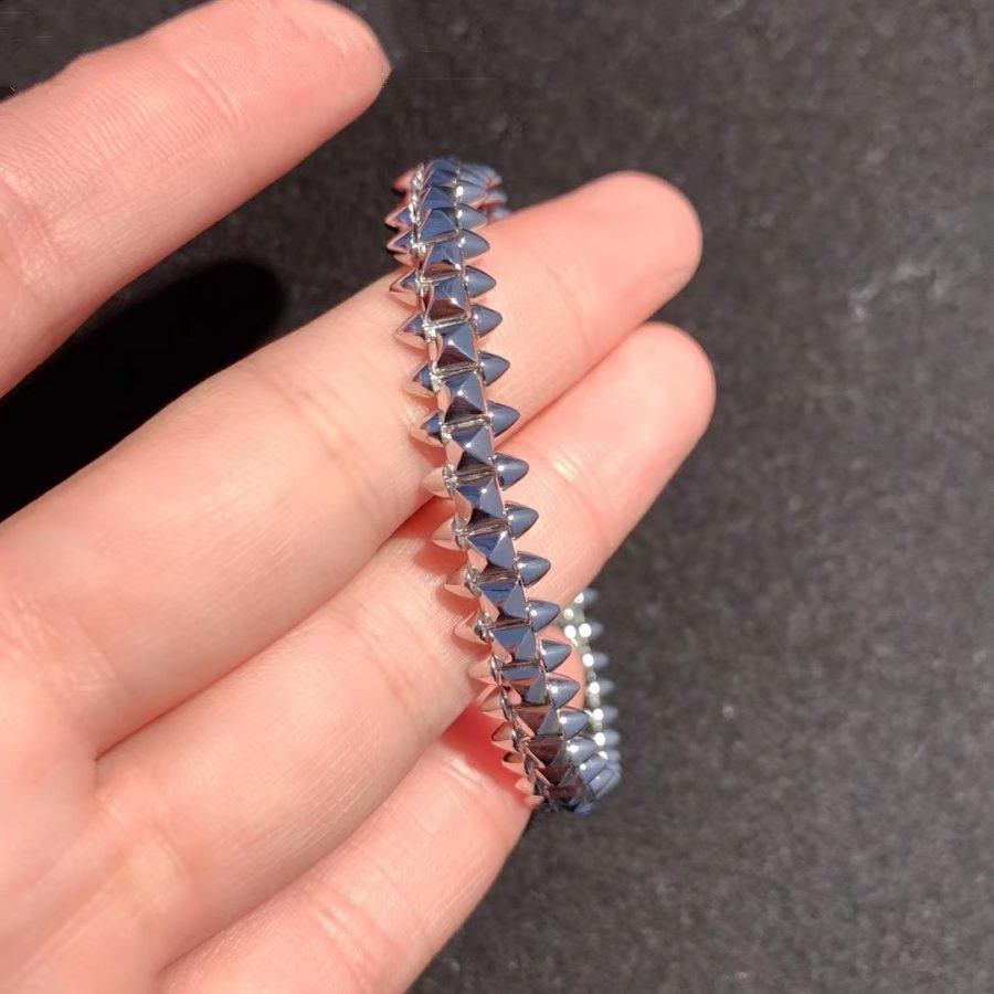 ??MIRA?¡¥CLASH SILVER BRACELET