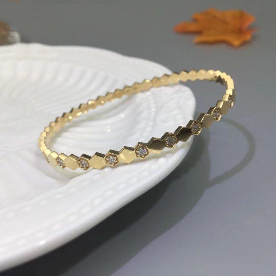 ??MIRA?¡¥BEE LOVE GOLD DIAMOND BRACELET