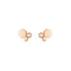 ??MIRA?¡¥BEE LOVE PINK GOLD DIAMOND EARRINGS