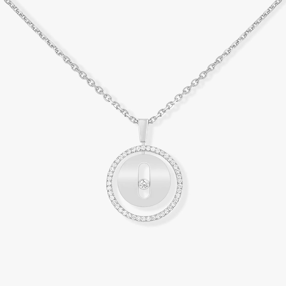 [MIRA]  MOVE PM NECKLACE SILVER DIAMOND