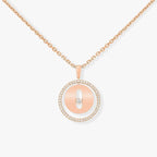 [MIRA]LUCKY MOVE PM NECKLACE PINK GOLD DIAMOND