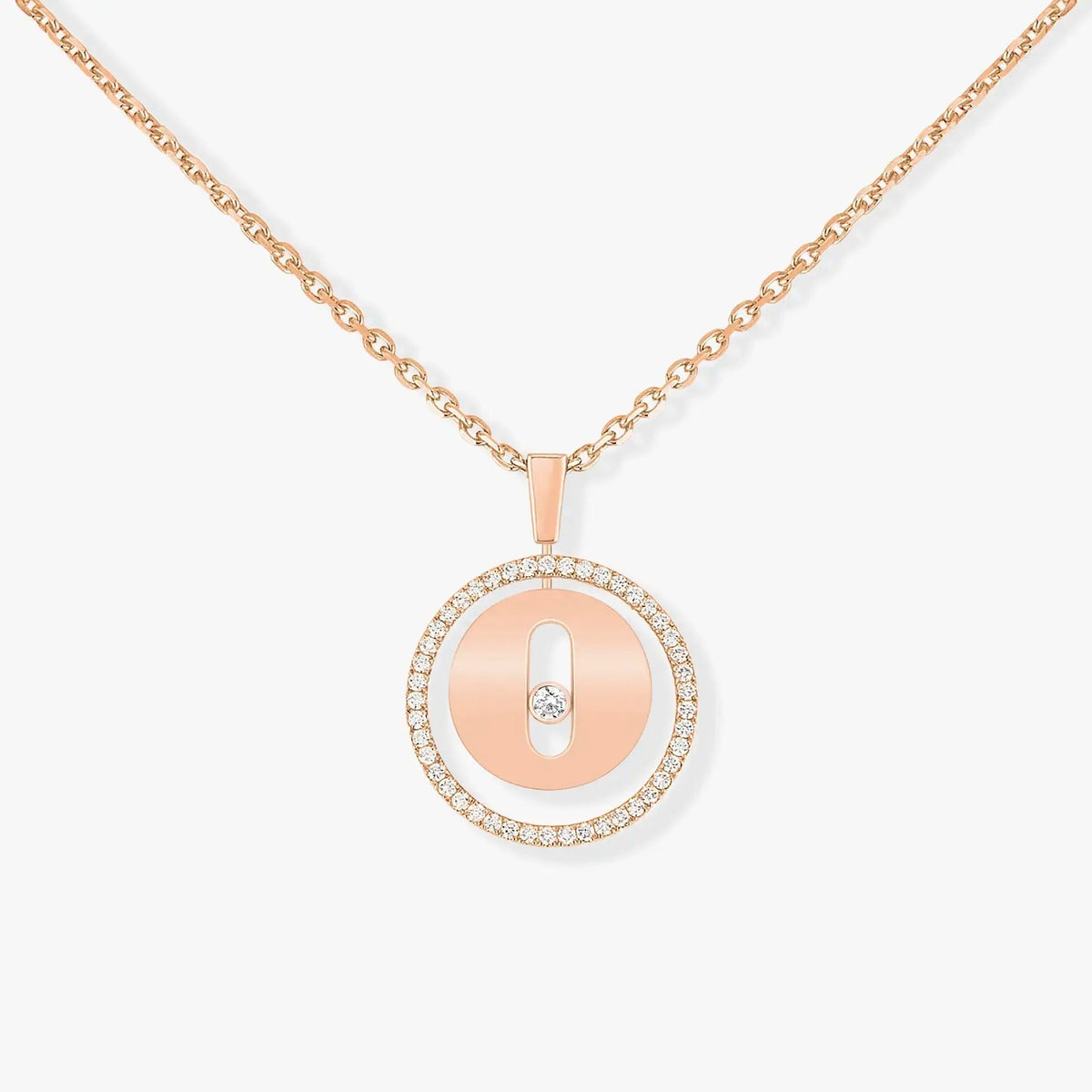 [MIRA]LUCKY MOVE PM NECKLACE PINK GOLD DIAMOND