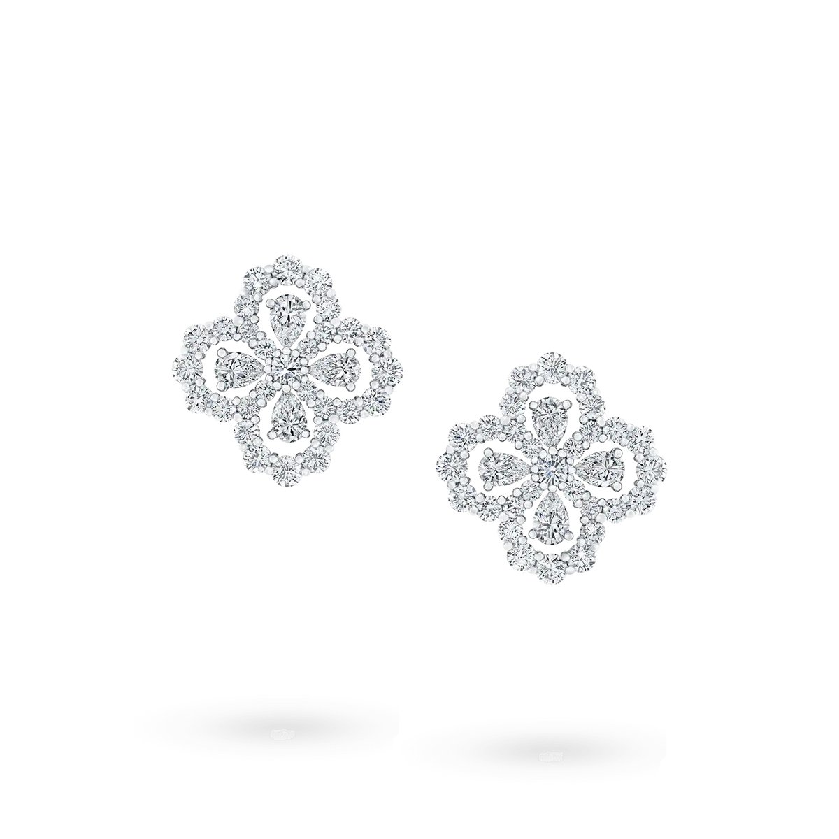 ??MIRA?¡¥LOOP EARRINGS FULL MOTIF DIAMOND 16MM