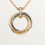 ??MIRA?¡¥TRINITY NECKLACE GOLD  DIAMONDS