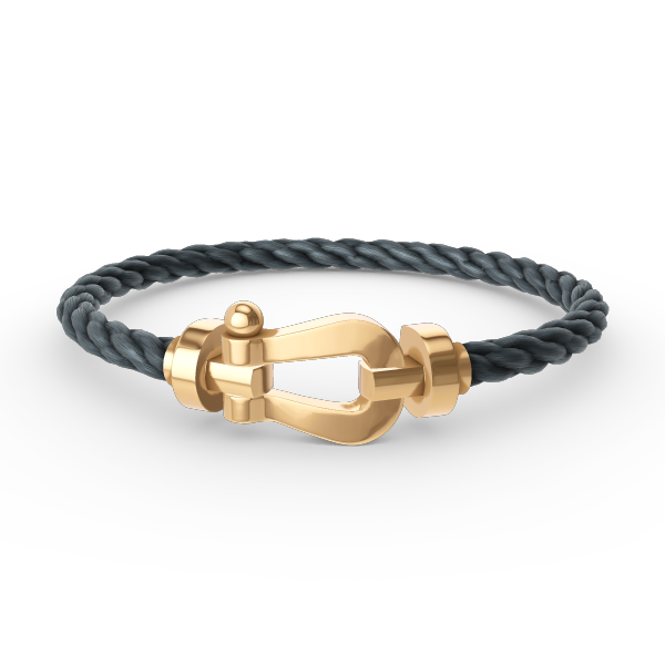 ??MIRA?¡¥FORCE LARGE HORSESHOE NO DIAMOND BRACELET GOLD