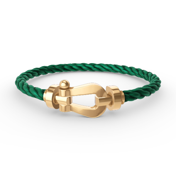 ??MIRA?¡¥FORCE LARGE HORSESHOE NO DIAMOND BRACELET GOLD