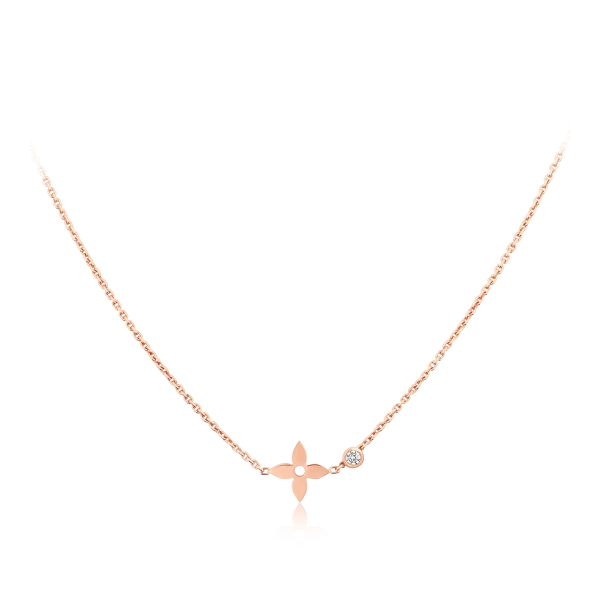 ??MIRA?¡¥BLOSSOM PENDANT PINK GOLD AND DIAMOND