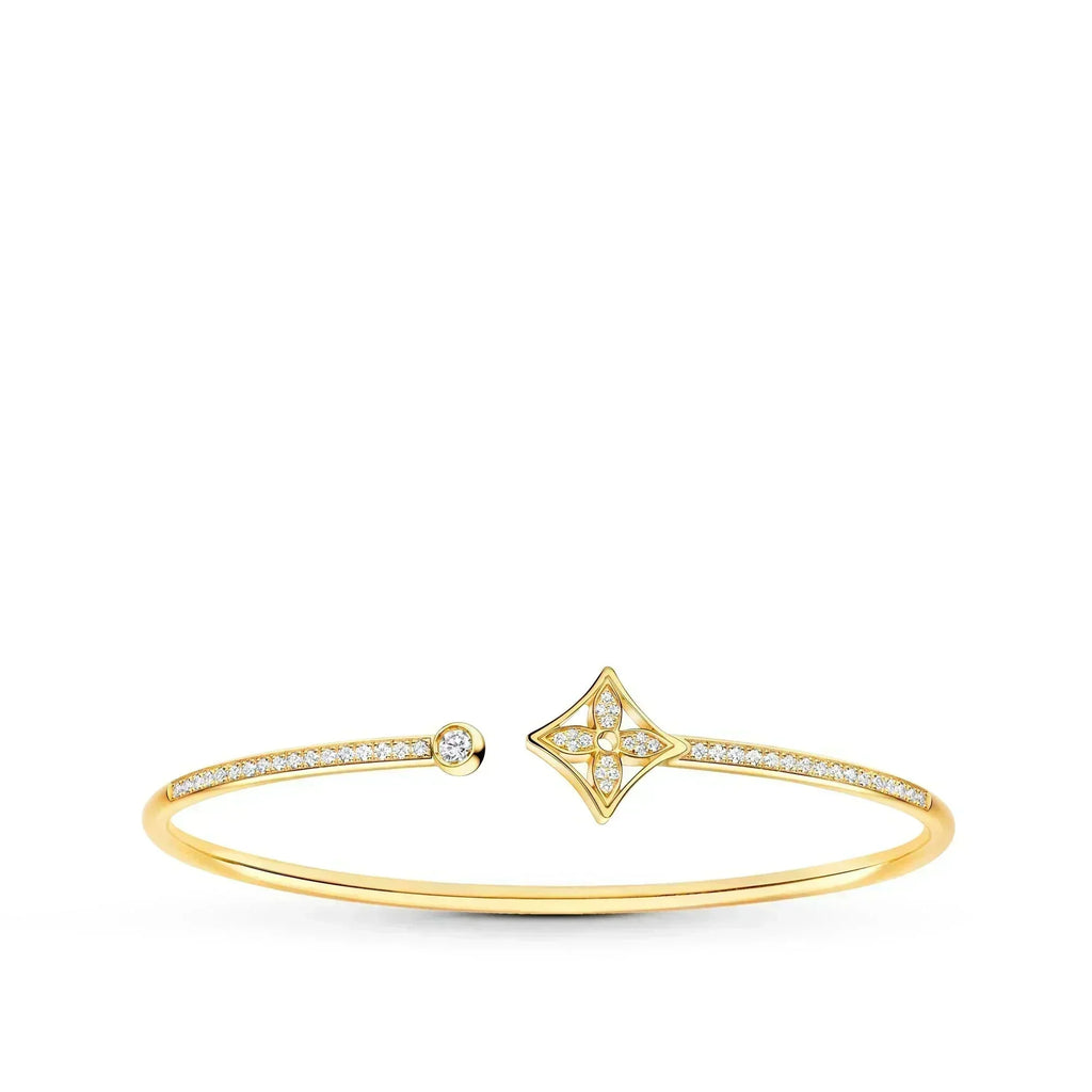 ??MIRA?¡¥IDYLLE GOLD OPEN BRACELET DIAMOND PAVED