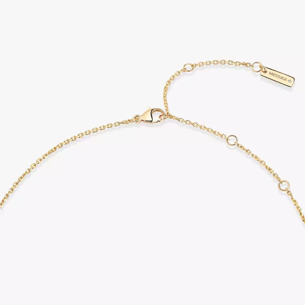 [MIRA]Lucky Eye Diamond Necklace in Rose Gold and Turquoise