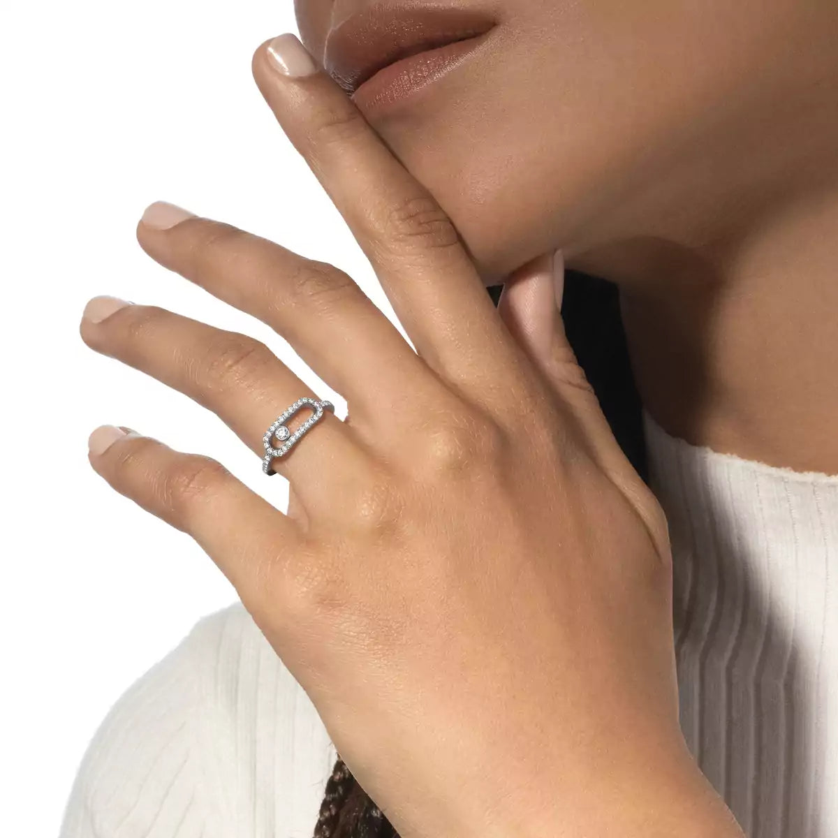 [MIRA] Move Uno Diamond Ring in Gold