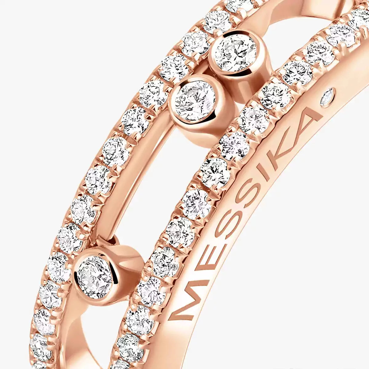 [MIRA]  Baby Move Gold Diamond Pave_ Ring