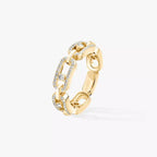 [MIRA] Move Link Pave_-Set Diamond Ring in Gold