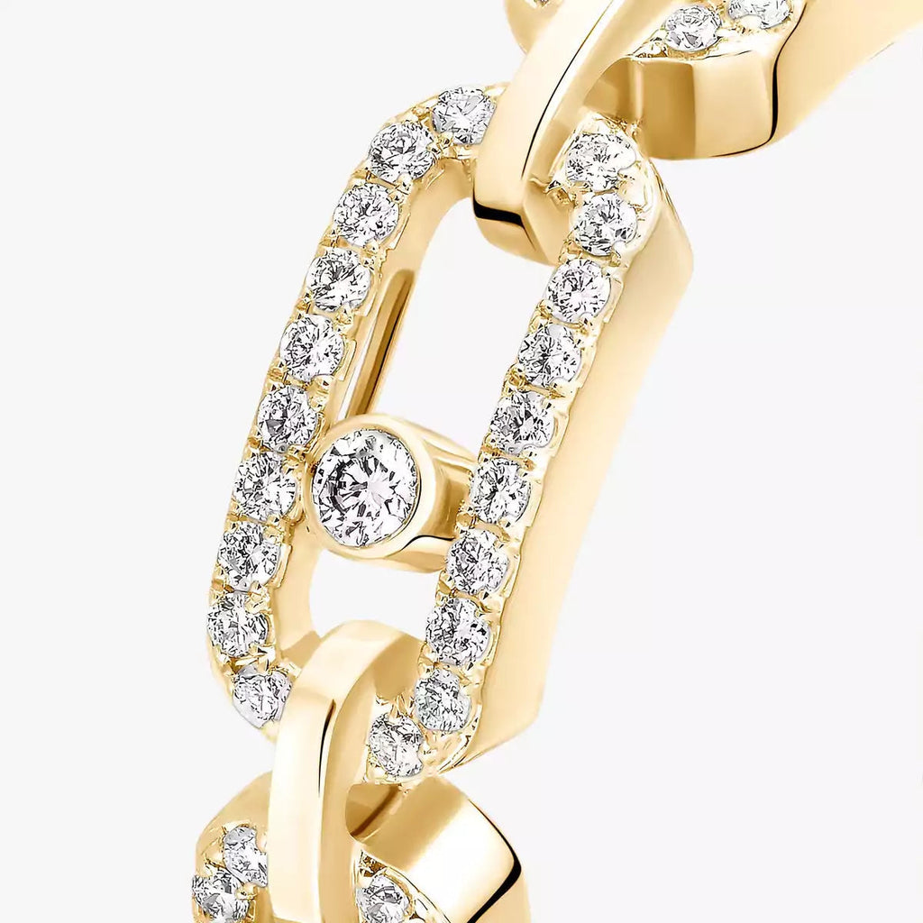 [MIRA] Move Link Pave_-Set Diamond Ring in Gold