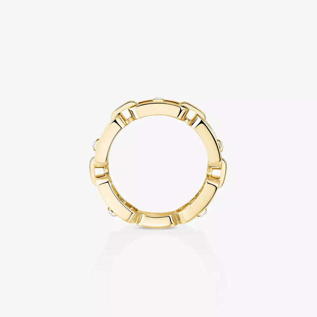 [MIRA] Move Link Pave_-Set Diamond Ring in Gold