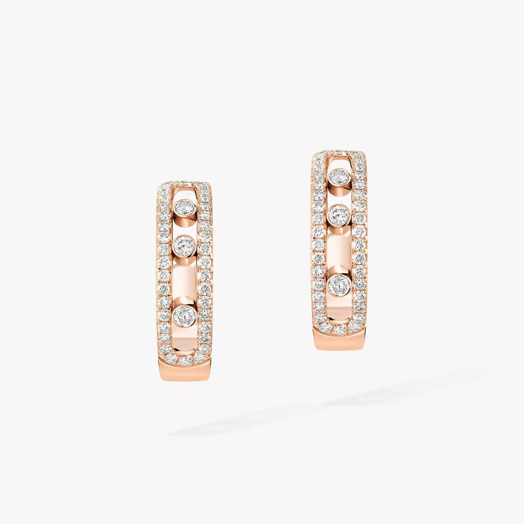 [MIRA]Diamond Pave_ Hoop Earrings Move