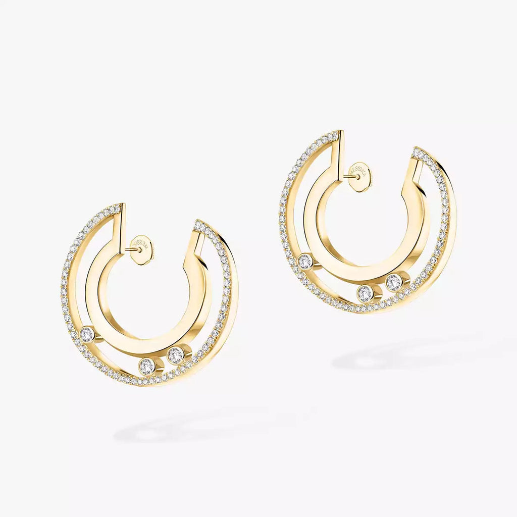 [MIRA]Move Romane Small Diamond Hoop Earrings