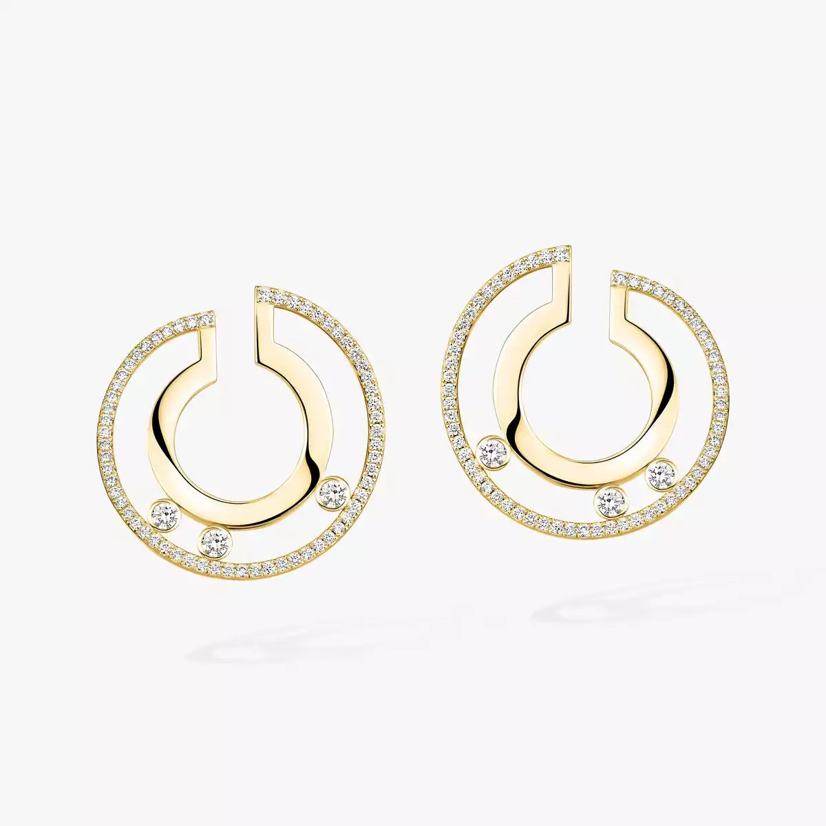 [MIRA]Move Romane Small Diamond Hoop Earrings