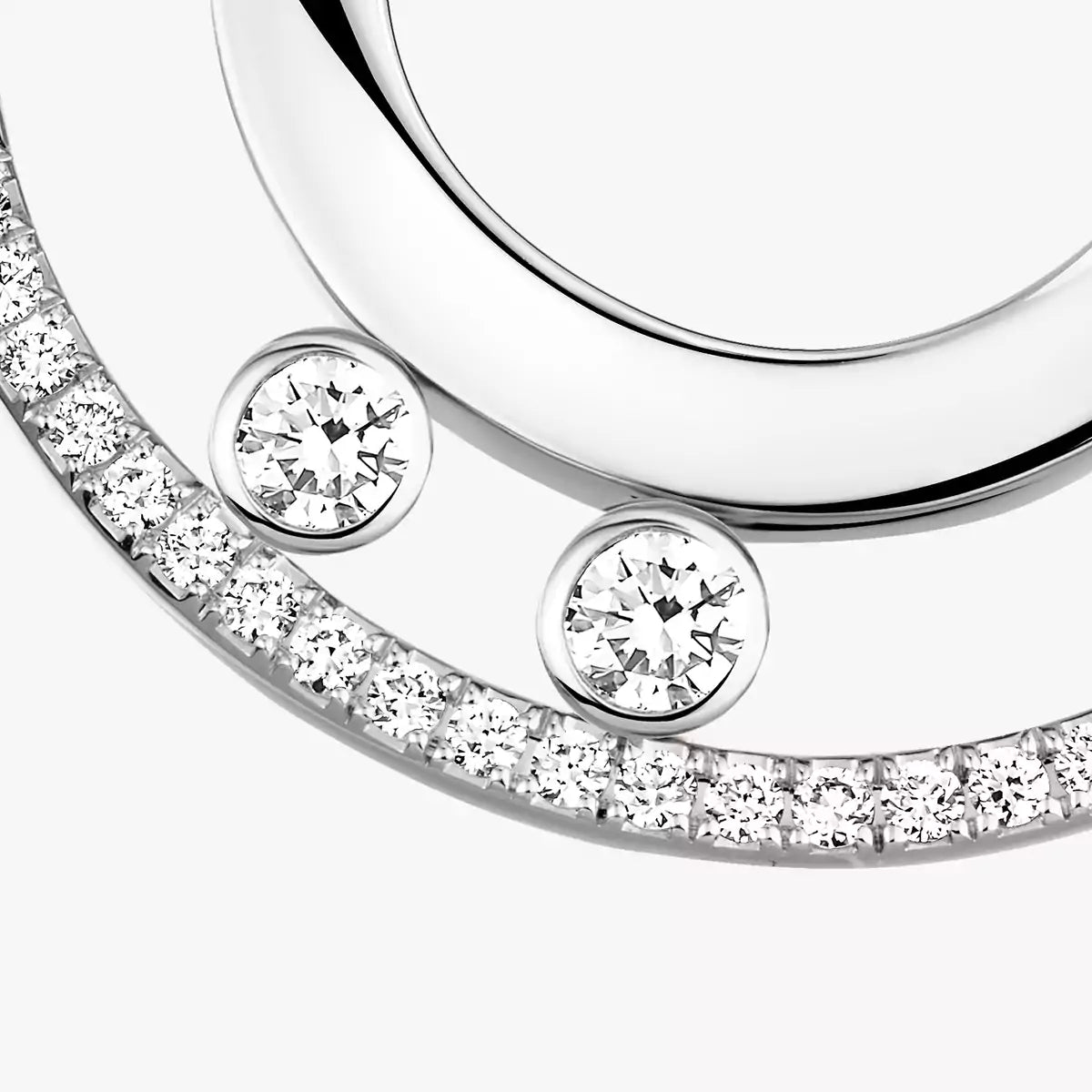 [MIRA]Move Romane Small Diamond Hoop Earrings