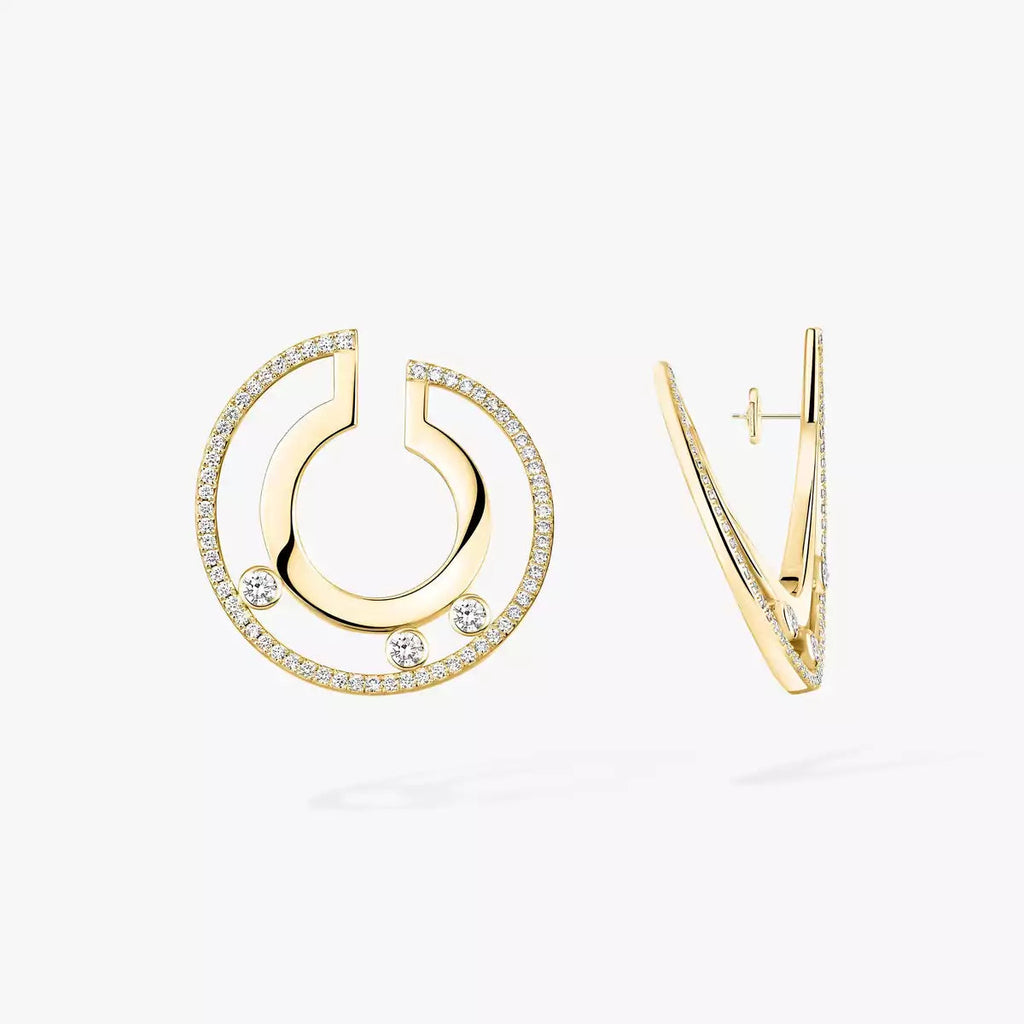 [MIRA]Move Romane Small Diamond Hoop Earrings
