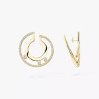 [MIRA]Move Romane Small Diamond Hoop Earrings