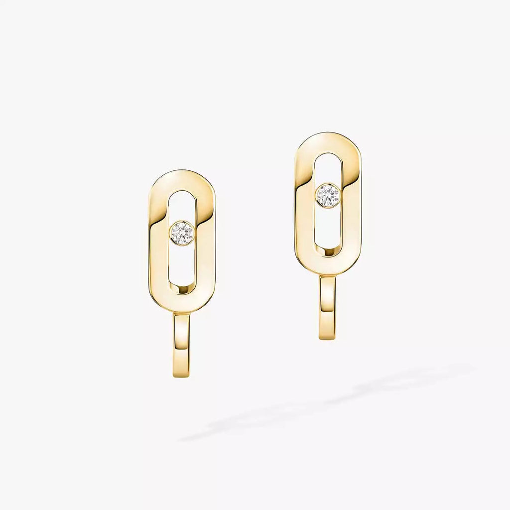 [MIRA]Diamond Mini Hoop Earrings Move Classique