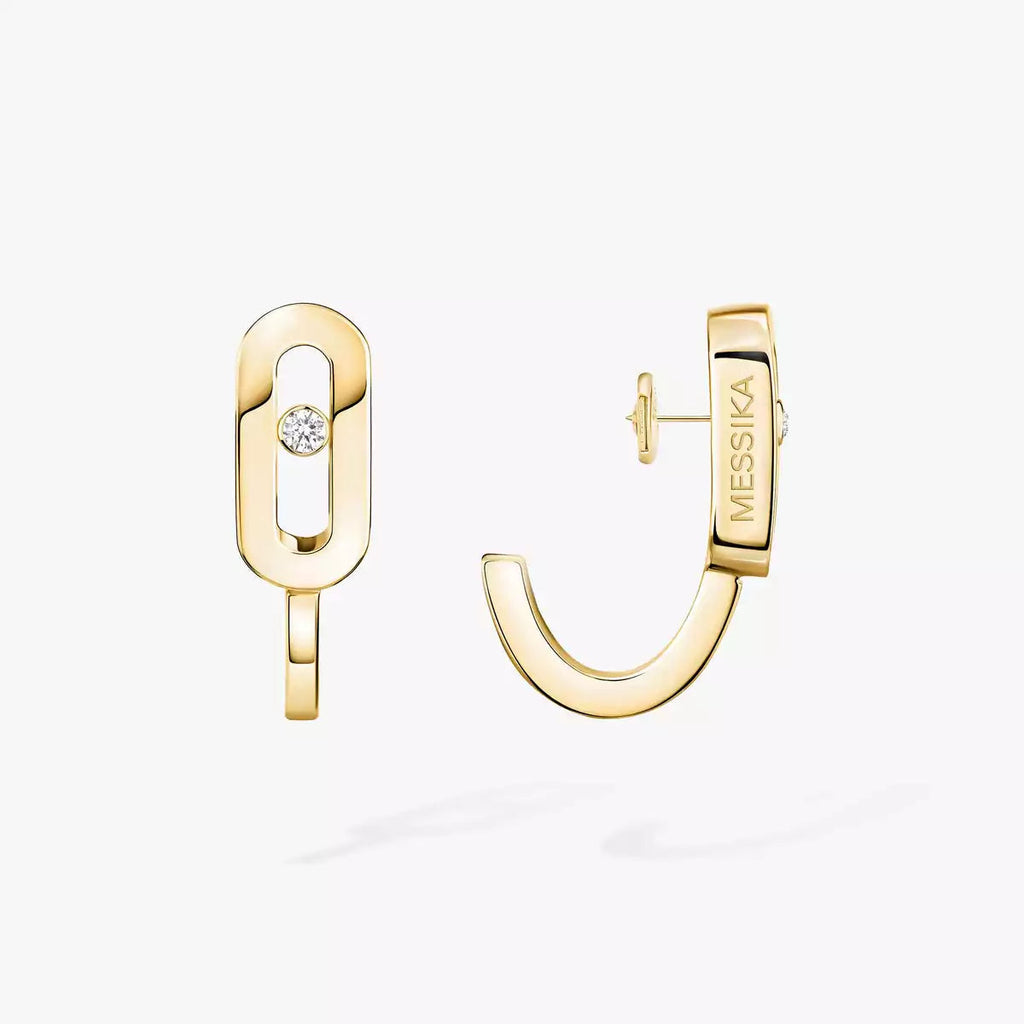 [MIRA]Diamond Mini Hoop Earrings Move Classique