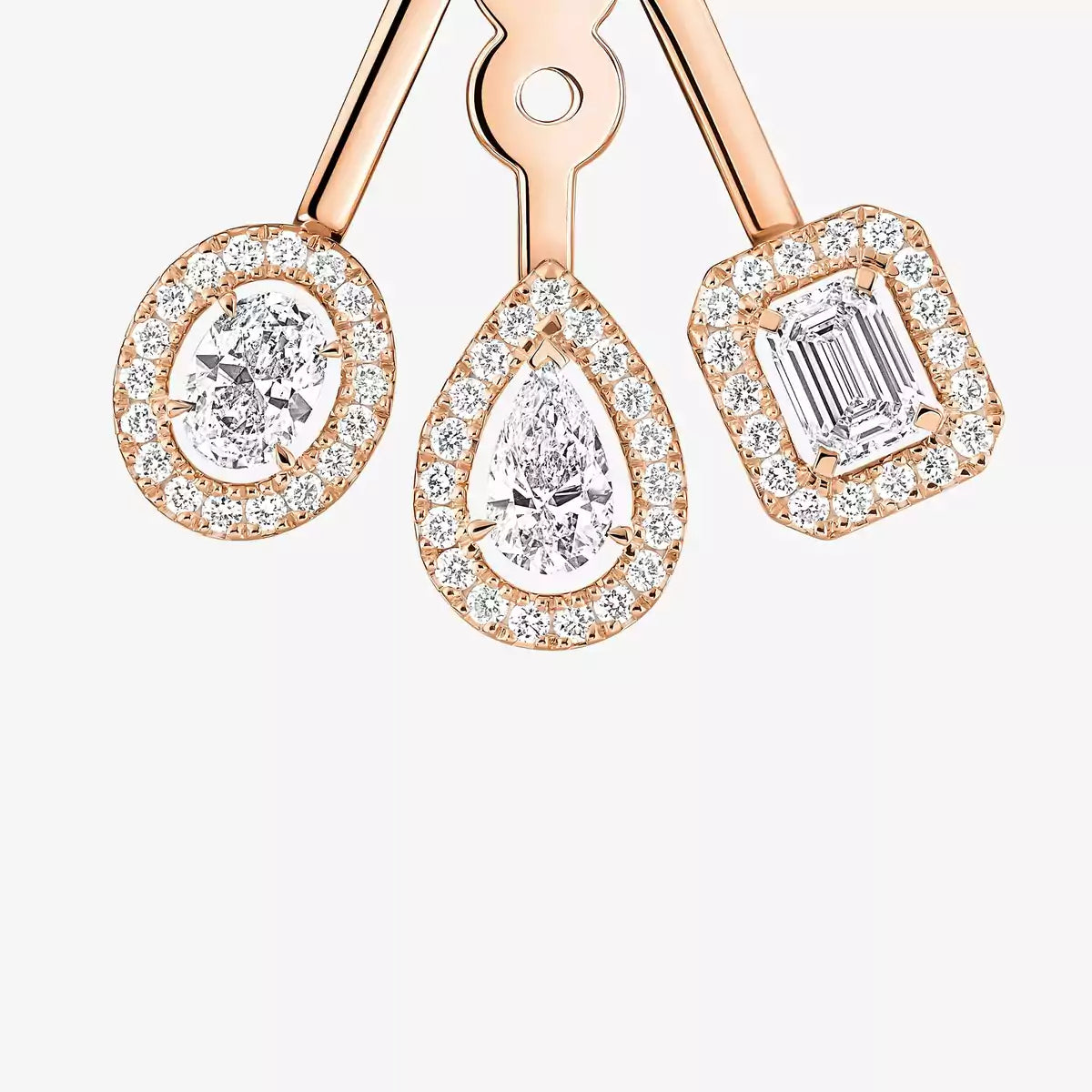[MIRA] My Twin Trio  Diamond Earrings