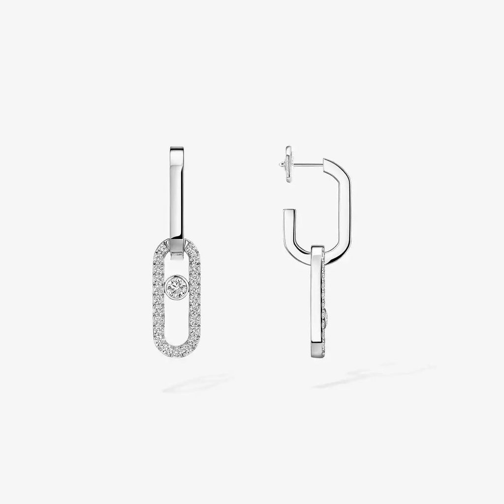 [MIRA]Move Link Diamond Earrings