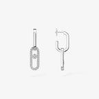 [MIRA]Move Link Diamond Earrings