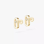 [MIRA]Move Uno Diamond Stud Earrings