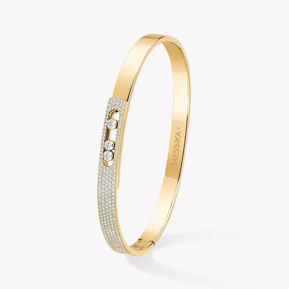 [MIRA]Move Noa Rose Gold Pavé Diamond Bangle Bracelet