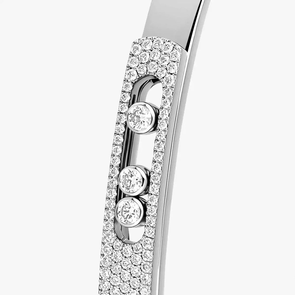 [MIRA]Move Noa Rose Gold Pavé Diamond Bangle Bracelet