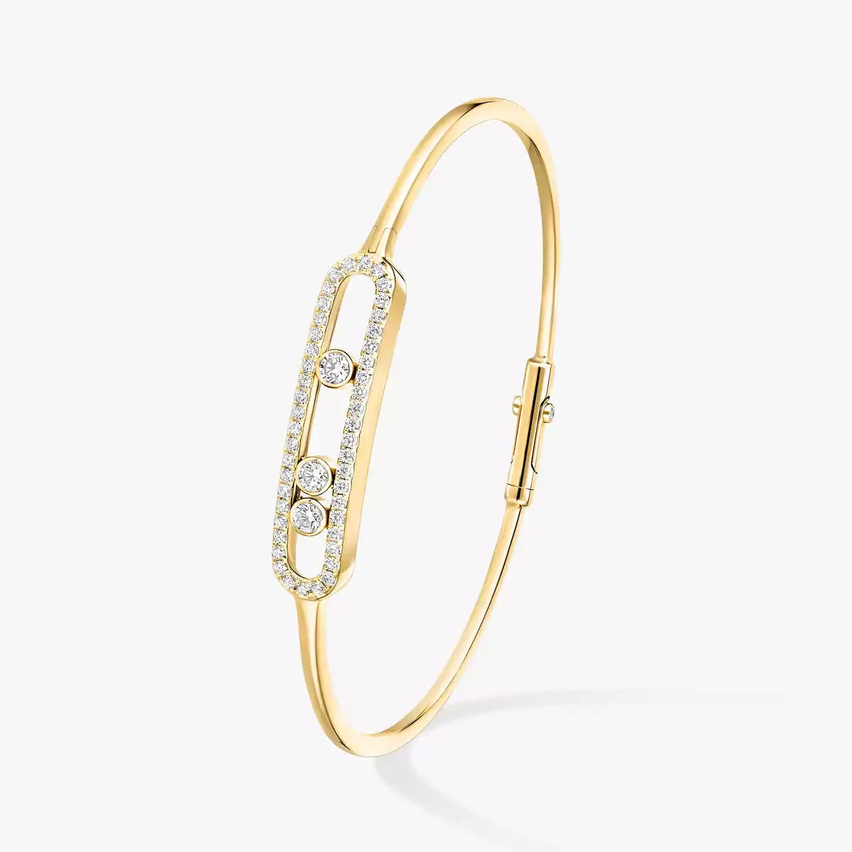 [MIRA]Move Pavé Diamond Bangle Bracelet M
