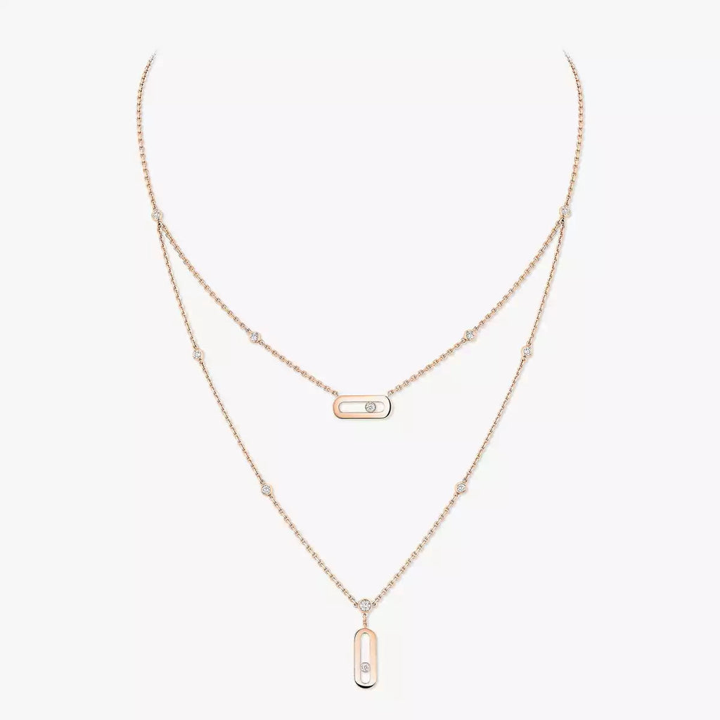 [MIRA]  Move Uno Diamond Necklace