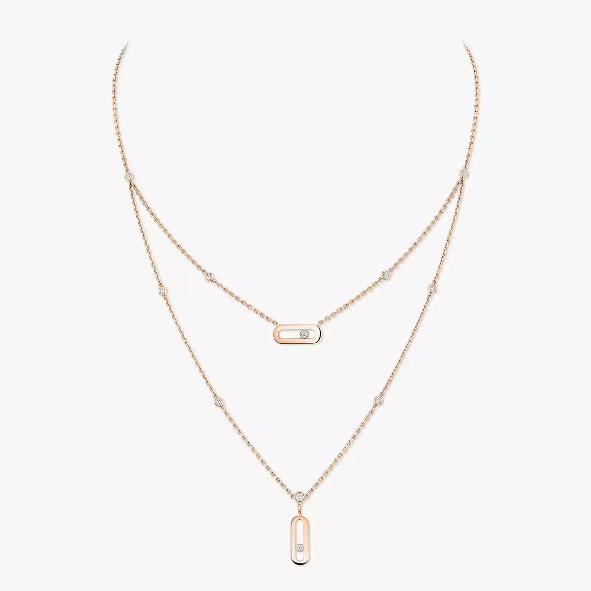[MIRA]  Move Uno Diamond Necklace