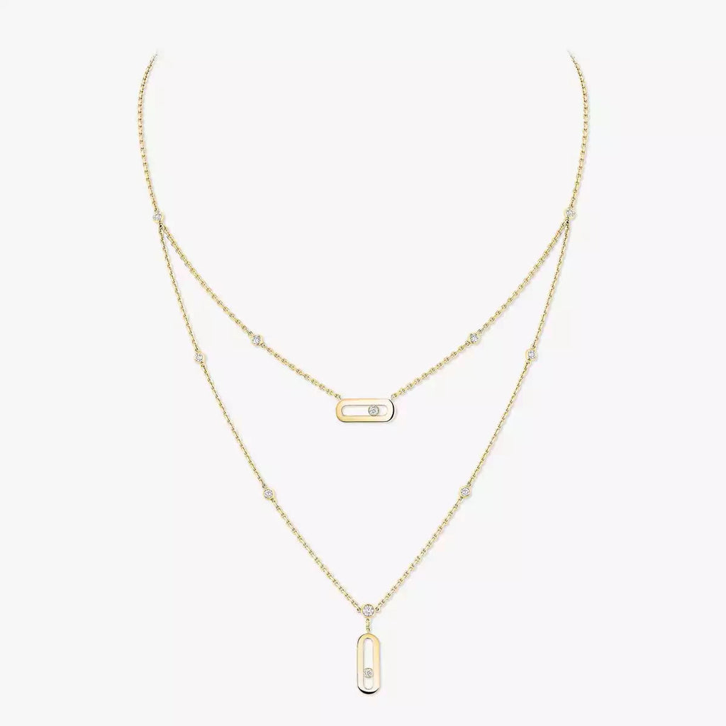 [MIRA]  Move Uno Diamond Necklace